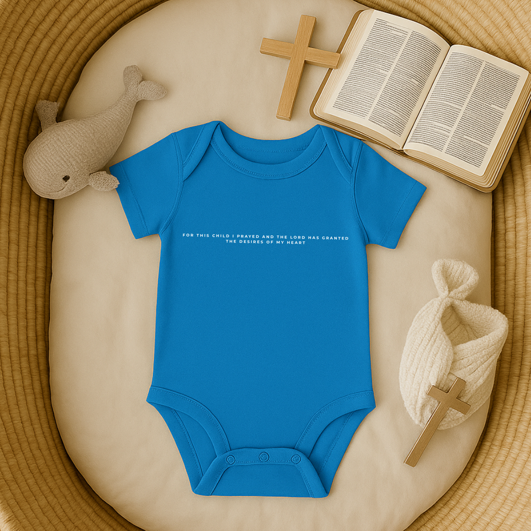 For this Child I prayed Minimalistic Baby Onesie