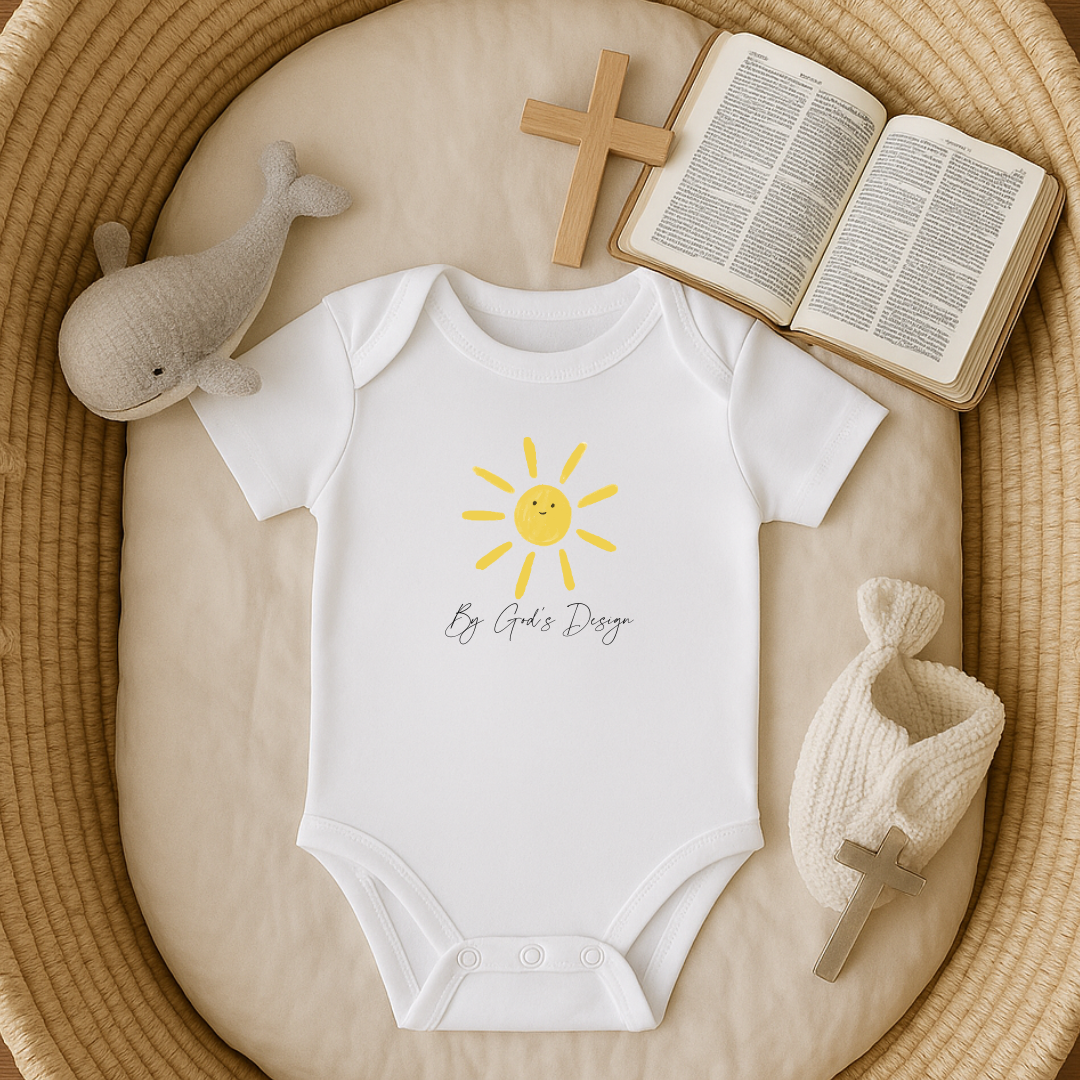 By Gods Design Sunshine Baby Onesie