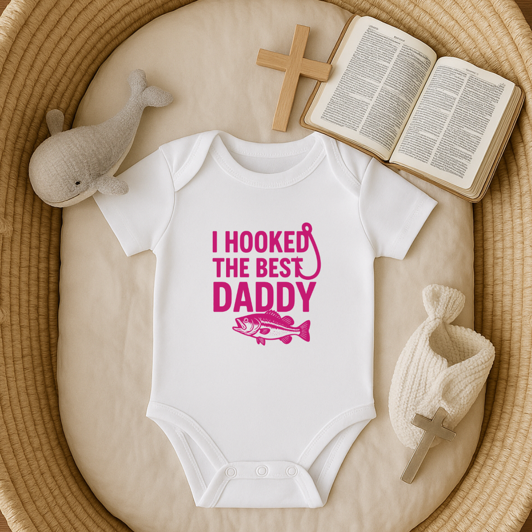 I Hooked best Daddy - Pink