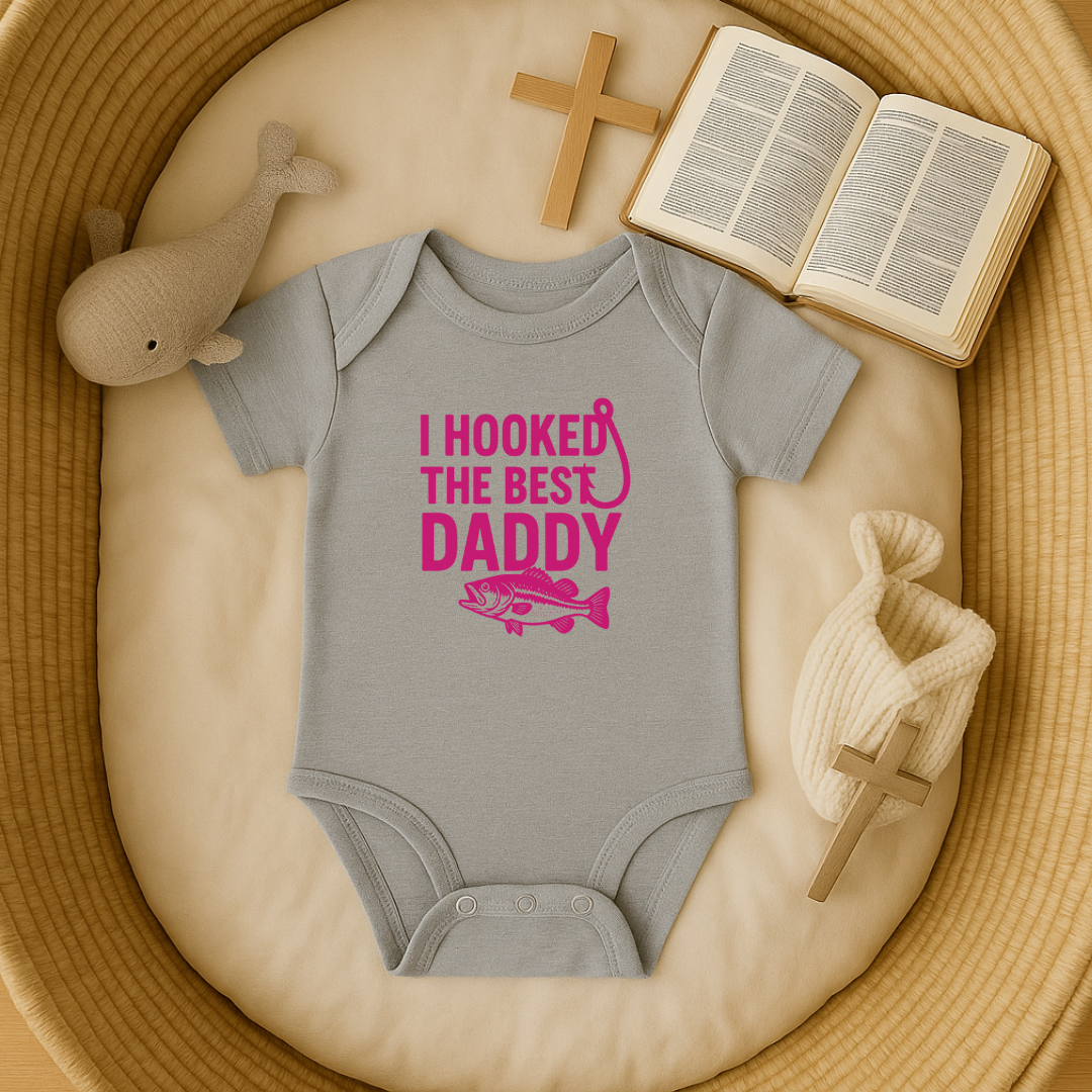 I Hooked best Daddy - Pink