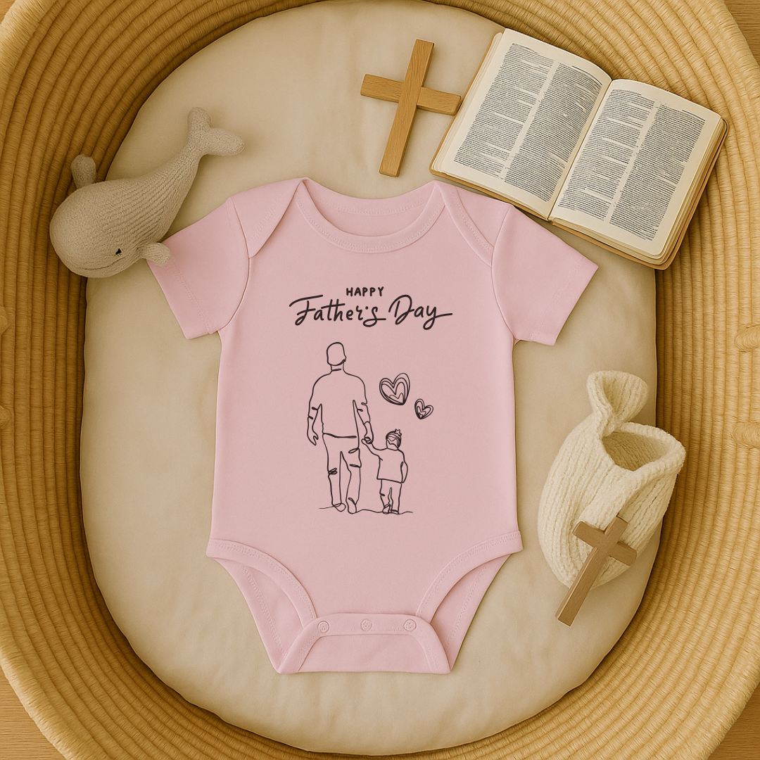Happy Fathers Day Father & Child Onesie