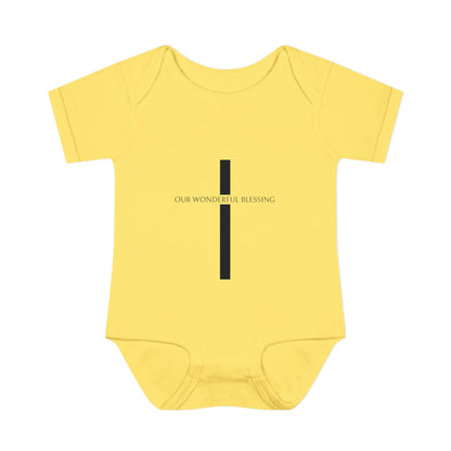 Our Wonderful Blessing Cross Baby Onesie