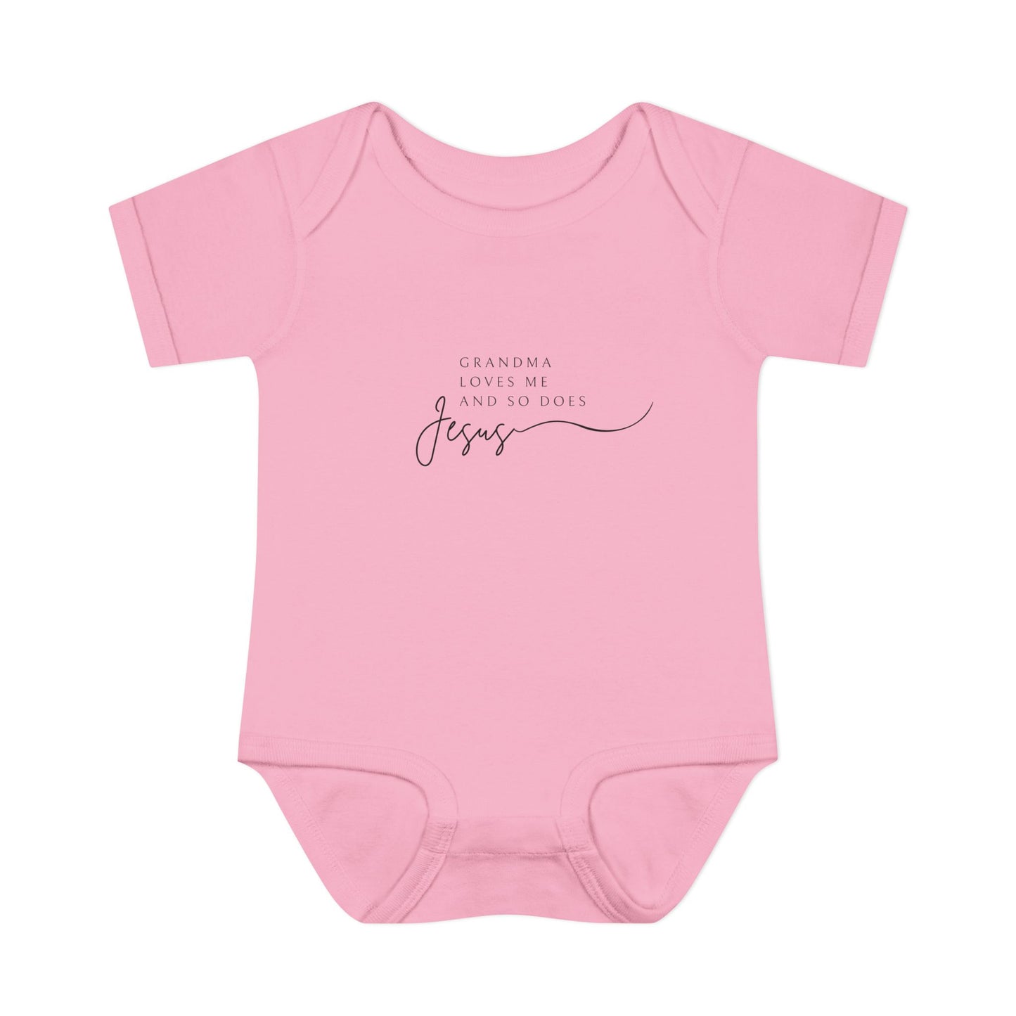 "Grandma Loves Me and So Does Jesus" - Baby Onesie