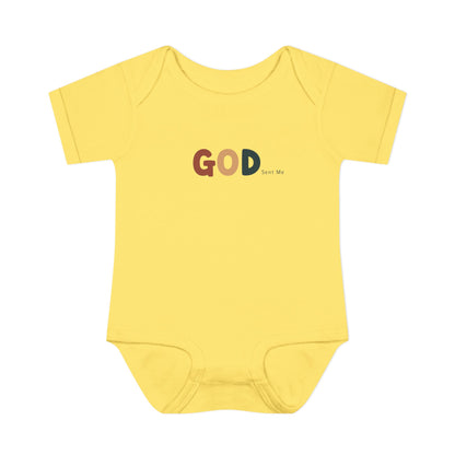God Sent Me Earth Tones Baby Onesie