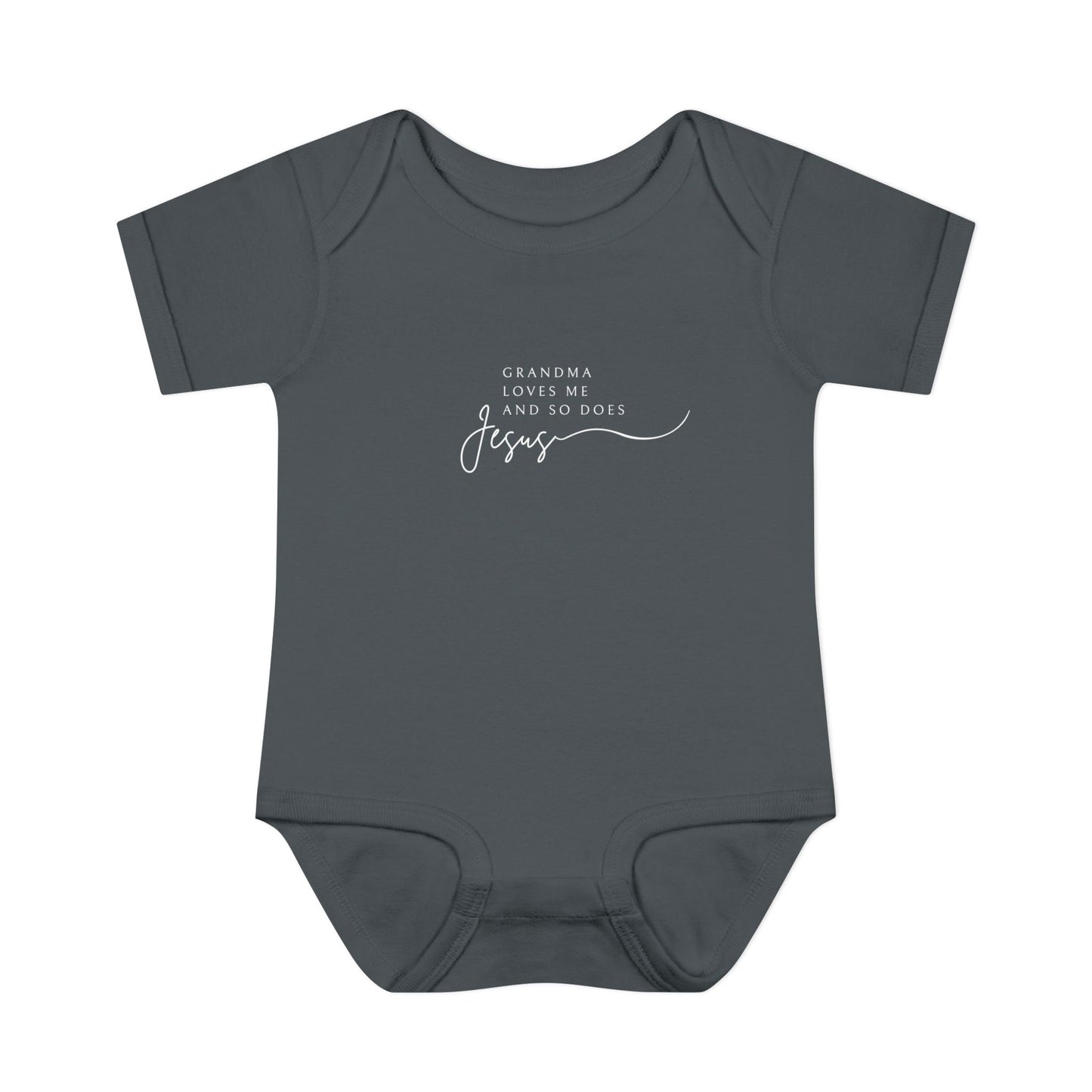 "Grandma Loves Me and So Does Jesus" - Baby Onesie