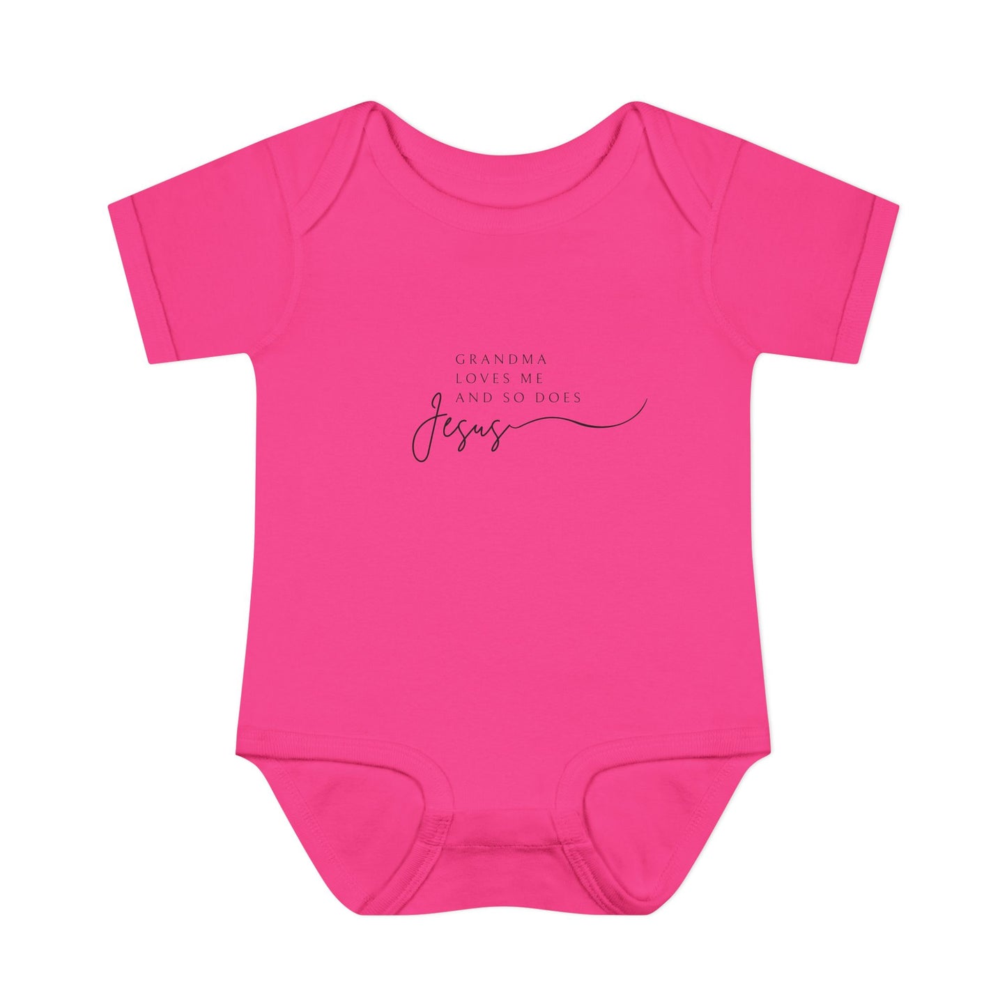"Grandma Loves Me and So Does Jesus" - Baby Onesie