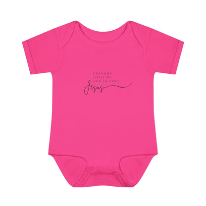 "Grandma Loves Me and So Does Jesus" - Baby Onesie