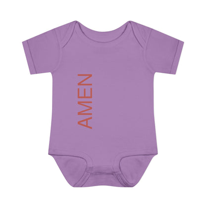 Red AMEN Baby Onesie