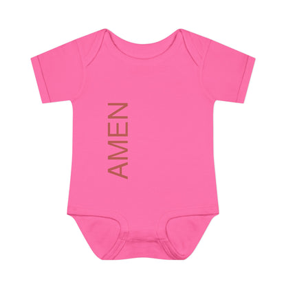 Red AMEN Baby Onesie
