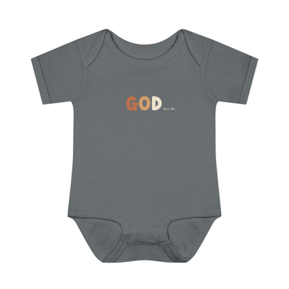 God Sent Me Earth Tones Baby Onesie