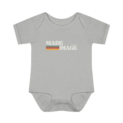 Made in His Image Rertro Baby Onesie