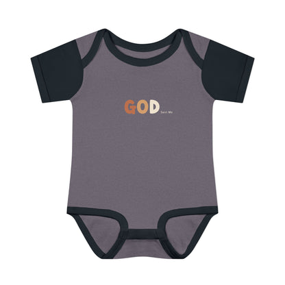 God Sent Me Earth Tones Baby Onesie