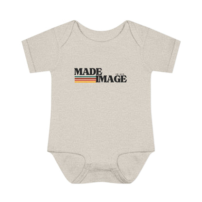 Made in His Image Rertro Baby Onesie