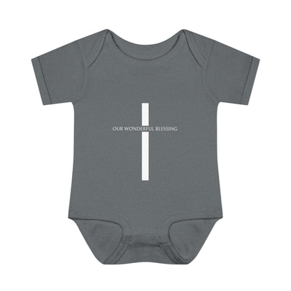 Our Wonderful Blessing Cross Baby Onesie