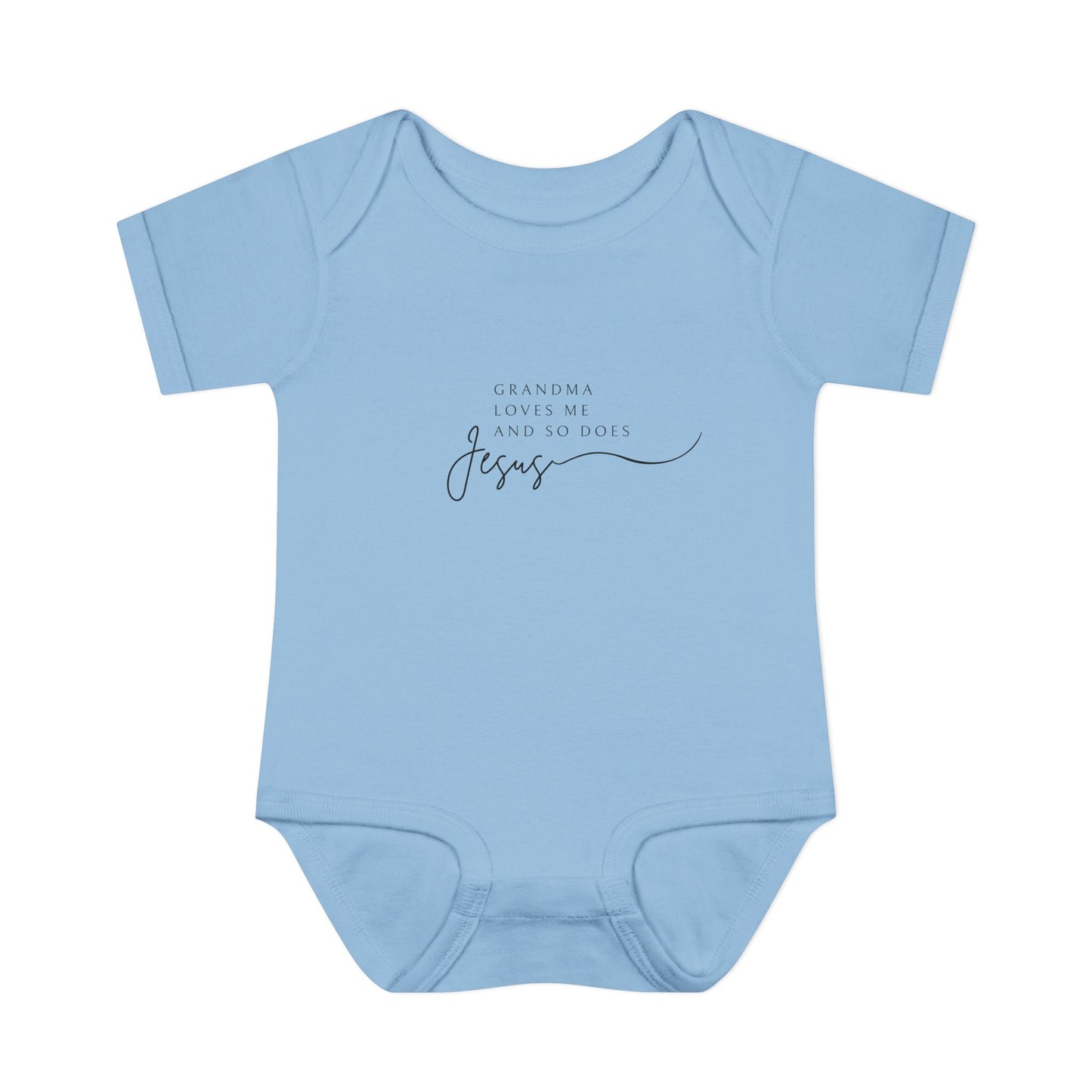 "Grandma Loves Me and So Does Jesus" - Baby Onesie