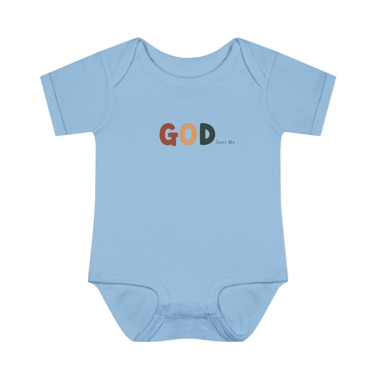 God Sent Me Earth Tones Baby Onesie