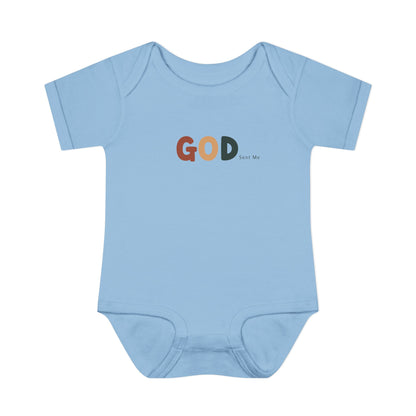 God Sent Me Earth Tones Baby Onesie