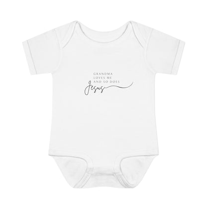 "Grandma Loves Me and So Does Jesus" - Baby Onesie