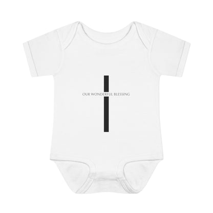 Our Wonderful Blessing Cross Baby Onesie