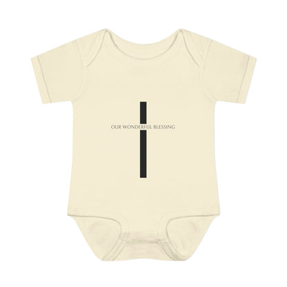 Our Wonderful Blessing Cross Baby Onesie