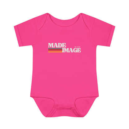Made in His Image Rertro Baby Onesie