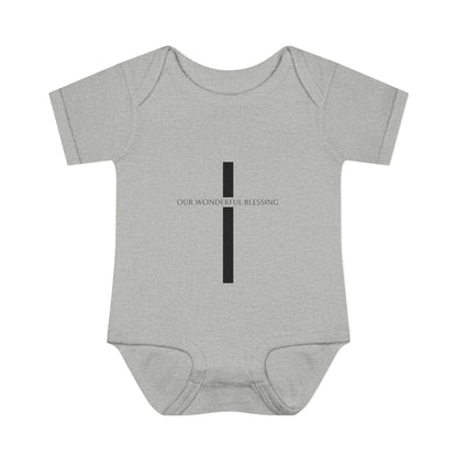 Our Wonderful Blessing Cross Baby Onesie