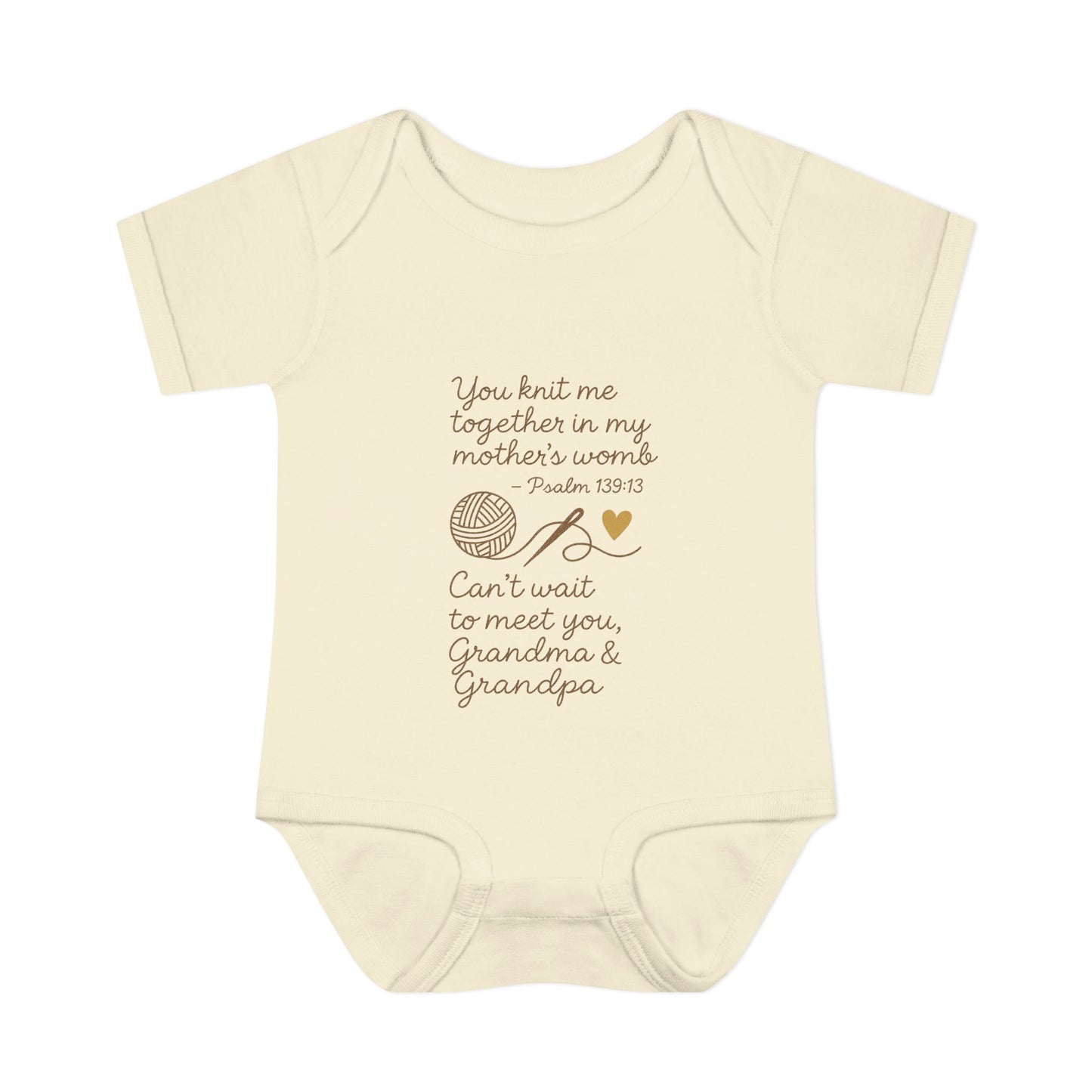 For Grandma & Grandpa - Knit me together Psalm 139:13