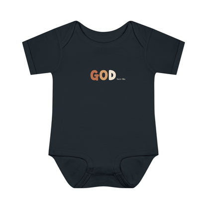 God Sent Me Earth Tones Baby Onesie