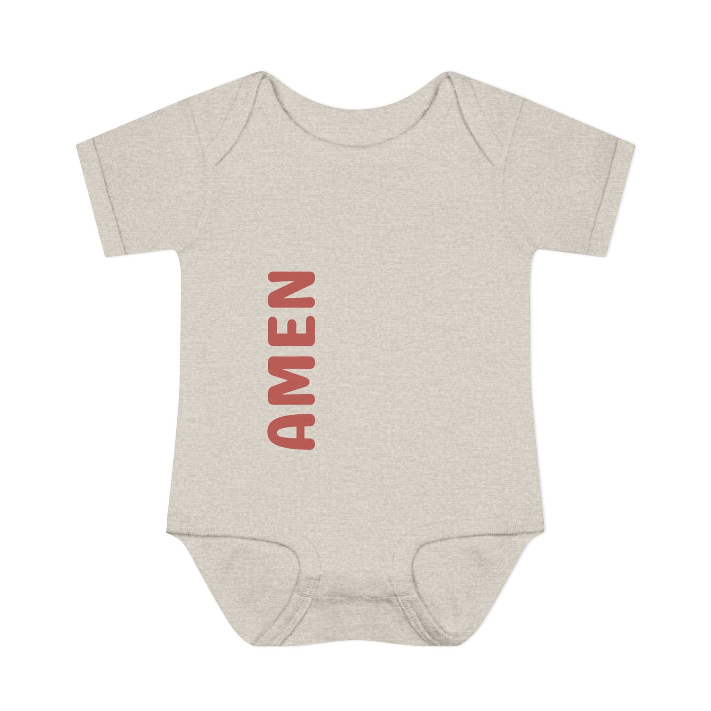 Bubble Red Amen Baby Onesie