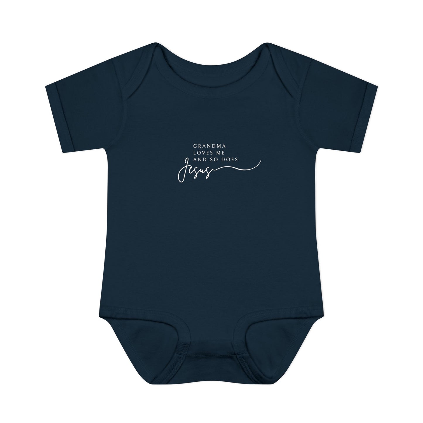 "Grandma Loves Me and So Does Jesus" - Baby Onesie