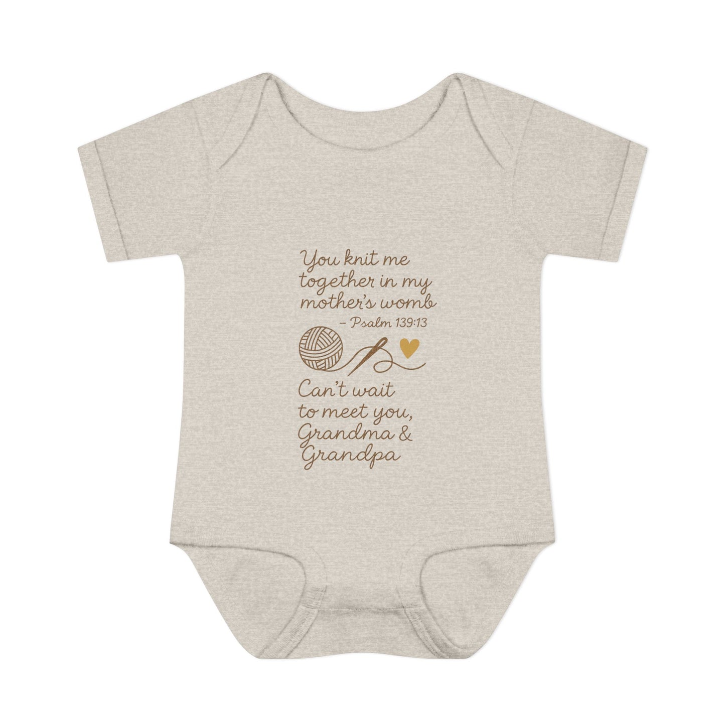 For Grandma & Grandpa - Knit me together Psalm 139:13