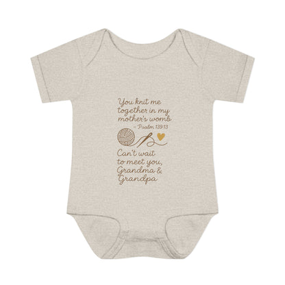 For Grandma & Grandpa - Knit me together Psalm 139:13