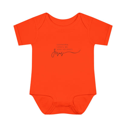 Grandma Loves Me and So Does Jesus Baby Onesie