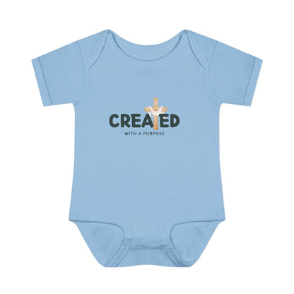 Created With A Purpose X Baby Onesie