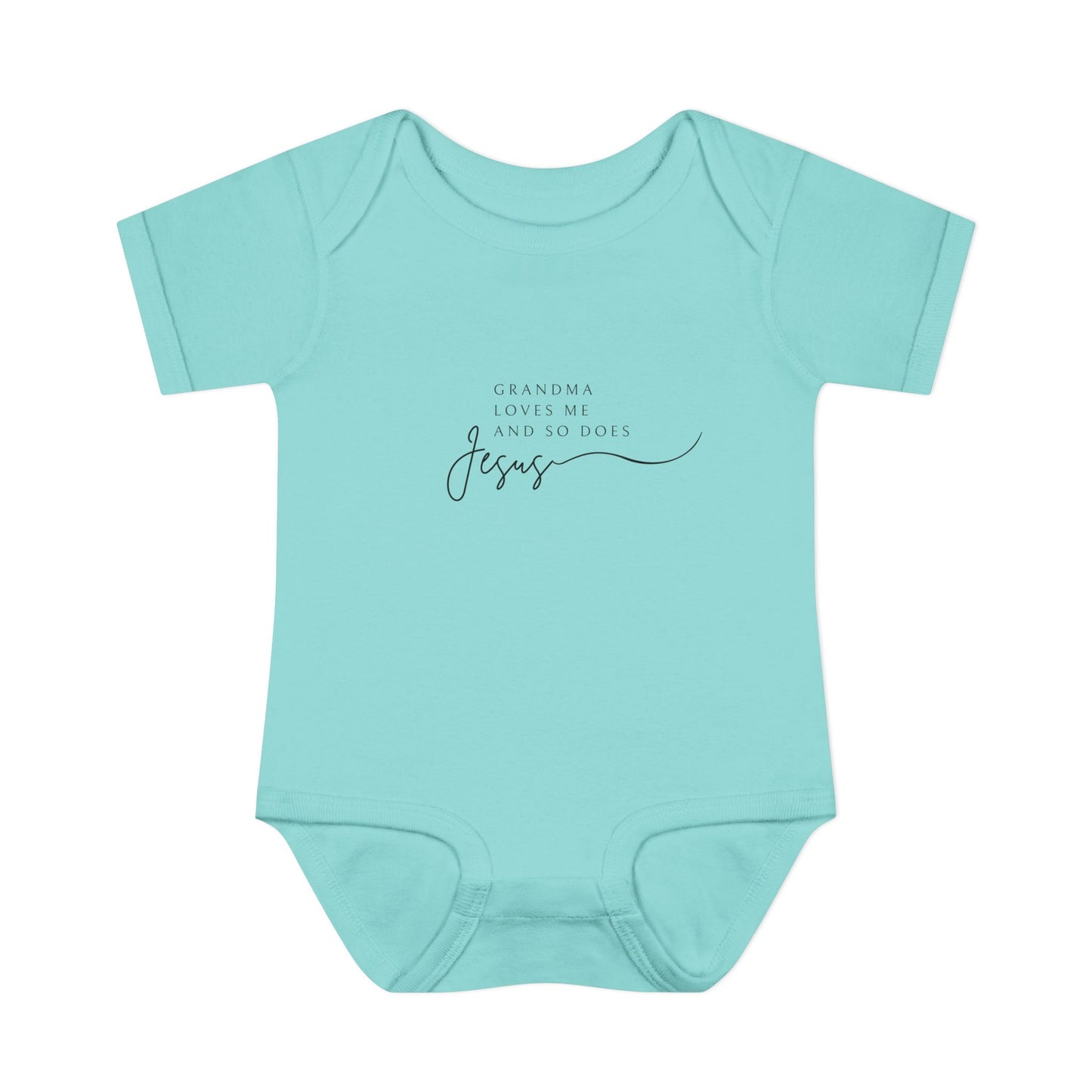 "Grandma Loves Me and So Does Jesus" - Baby Onesie