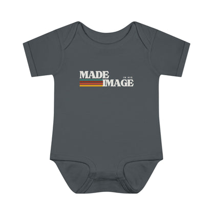 Made in His Image Rertro Baby Onesie