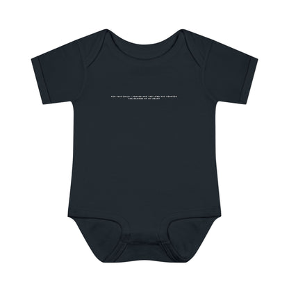 For this Child I prayed Minimalistic Baby Onesie