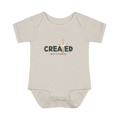 Created With A Purpose X Baby Onesie