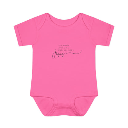 Grandma Loves Me and So Does Jesus Baby Onesie