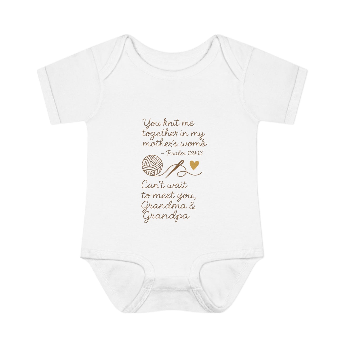 For Grandma & Grandpa - Knit me together Psalm 139:13