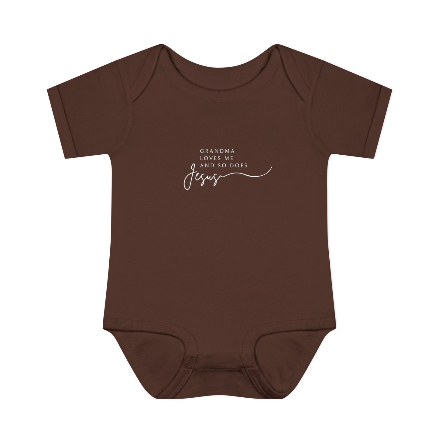 "Grandma Loves Me and So Does Jesus" - Baby Onesie
