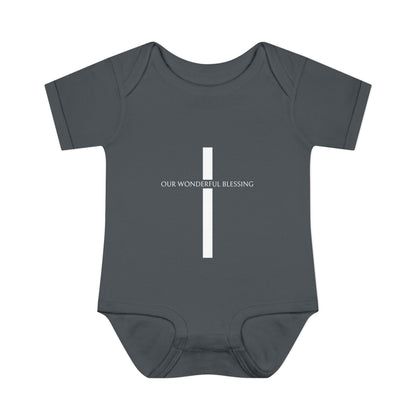 Our Wonderful Blessing Cross Baby Onesie