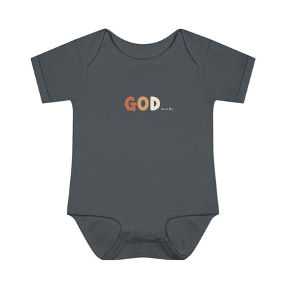 God Sent Me Earth Tones Baby Onesie
