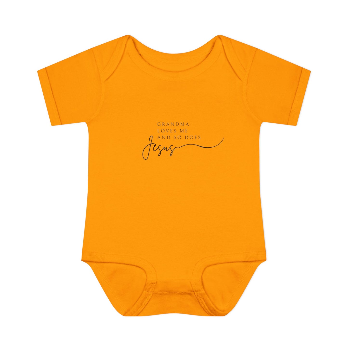 "Grandma Loves Me and So Does Jesus" - Baby Onesie
