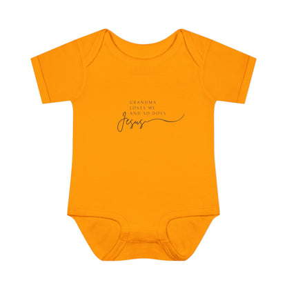 "Grandma Loves Me and So Does Jesus" - Baby Onesie