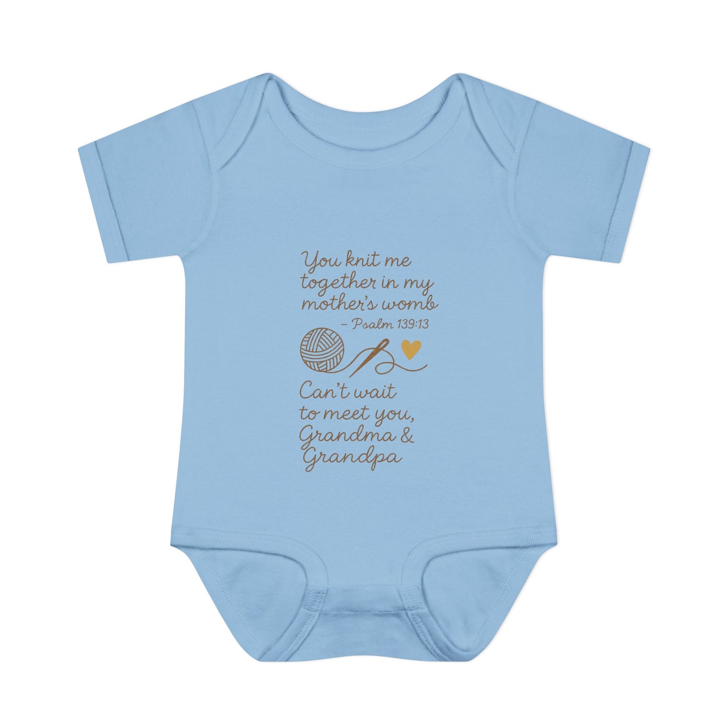 For Grandma & Grandpa - Knit me together Psalm 139:13