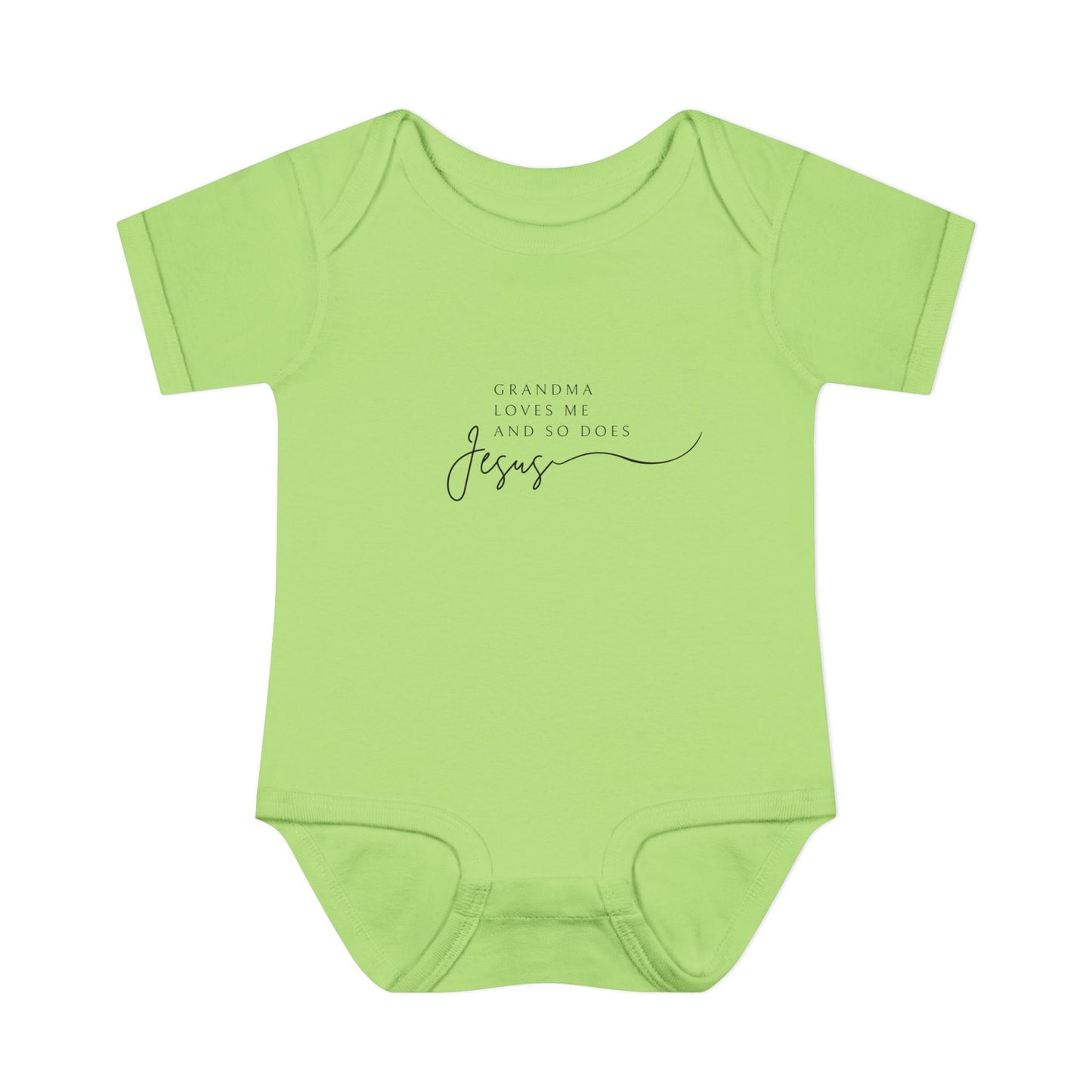 "Grandma Loves Me and So Does Jesus" - Baby Onesie