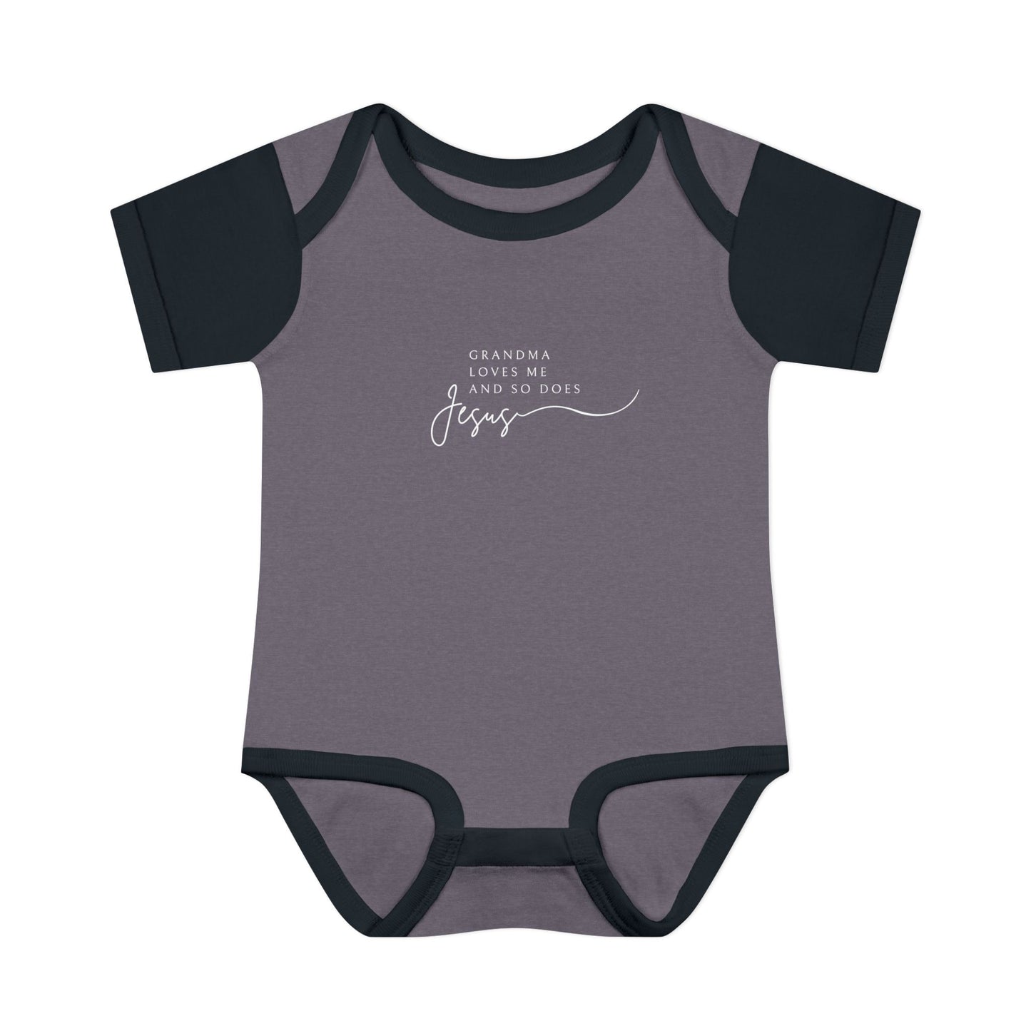 "Grandma Loves Me and So Does Jesus" - Baby Onesie