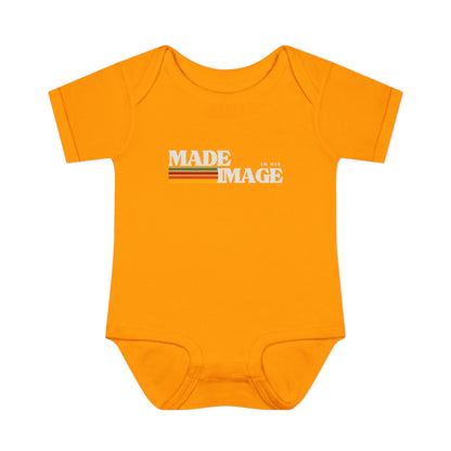 Made in His Image Rertro Baby Onesie