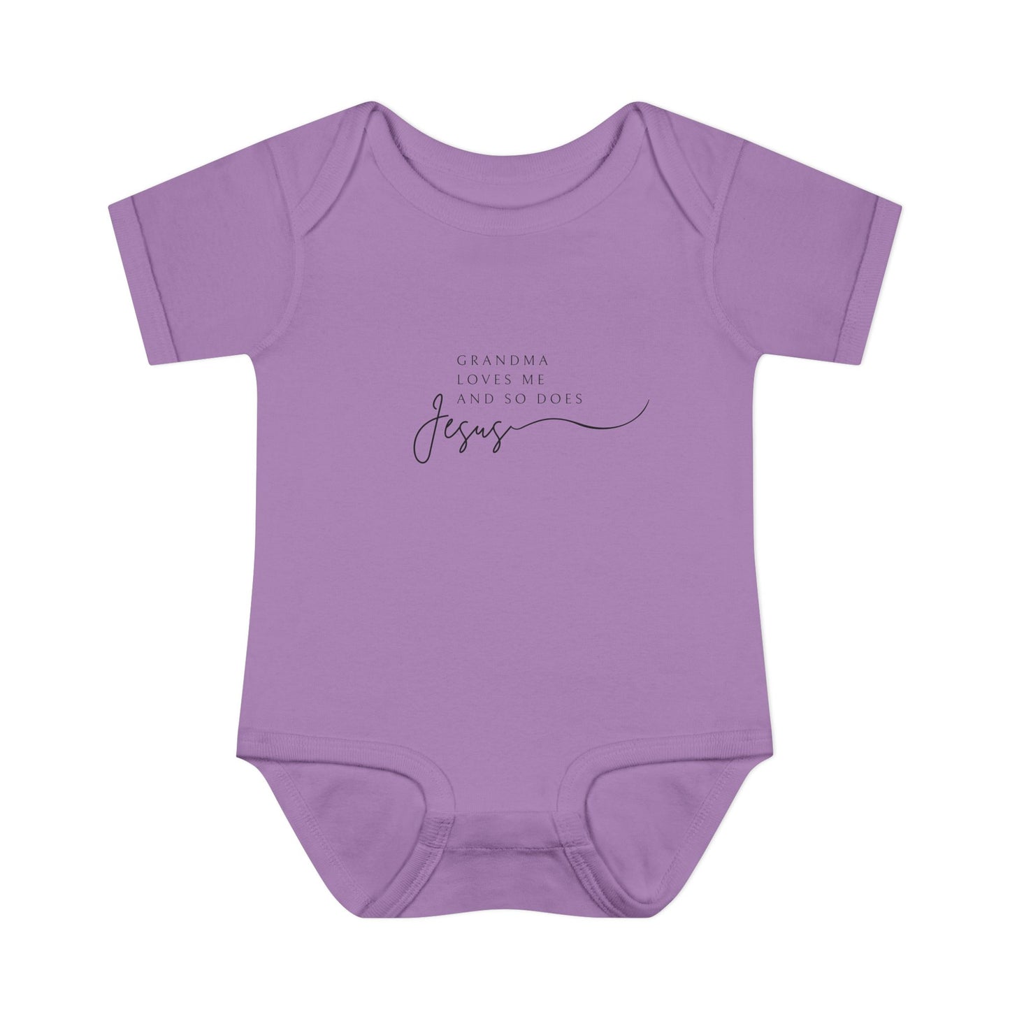 "Grandma Loves Me and So Does Jesus" - Baby Onesie